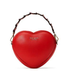 Kate Spade Heartbreaker Leather 3D Heart Top Handle Bag